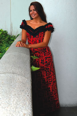  Dress on Red Dress In Baby Tahiti  172   Miss Hawaii 2009   Midweek Com