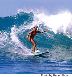 Cynthia Derosier: surfing teaches positive life lessons