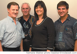 Building Owners and Managers Association board members Dennis Gillum, Bill Short, Cecily Ching and Keith Block