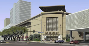 rendering of the new Nordstrom store at Ala Moana Center