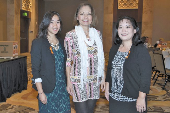 Erica Chun, June Kaneshiro and Cindy Ing.