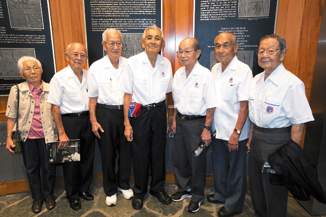 Yoshi Kishinami, Richard Murashige, George Nakasato, Robert Kishinami, Takashi Shirakata, Bill Thompson, Frank Takao