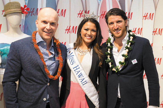 Daniel Kulle, Miss Hawaii Crystal Lee and John Ehrnst.