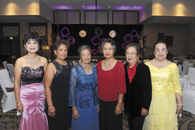 Norma Barroga, Lilia Pulido, Connie Pascua, Lydia Talavera, Dr.Belinda Aquino, Merit Ching