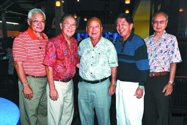 Dennis Sugihara, Irv Uradomo, Kenneth Nakamura, Richard Sakamoto and Ernest Uyetake.