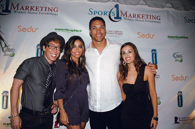 Russell Tanoue, Toby and Tony Gonzalez, and Ana Ravedutti.