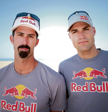 Beijing 2008 Olympic beach volleyball gold medalists Todd Rogers and Phil Dalhausser will take on China this Saturday at the Hilton HHonors Beach Volleyball Challenge in Waikiki Sherry Harper Wong photo