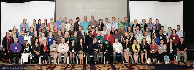 That’s Chris Pascua of Mililani front and center with former VP Al Gore at the conference