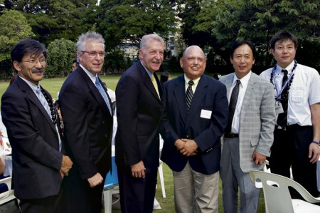 Osamu Otaki, Bruce Coppa, former Mayor Peter Carlisle, John Sosa, Consul General Toyoei Shigeeda and Shigeki Fukazawa
