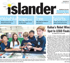 Kailua’s Robot Wins Spot In LEGO Finals