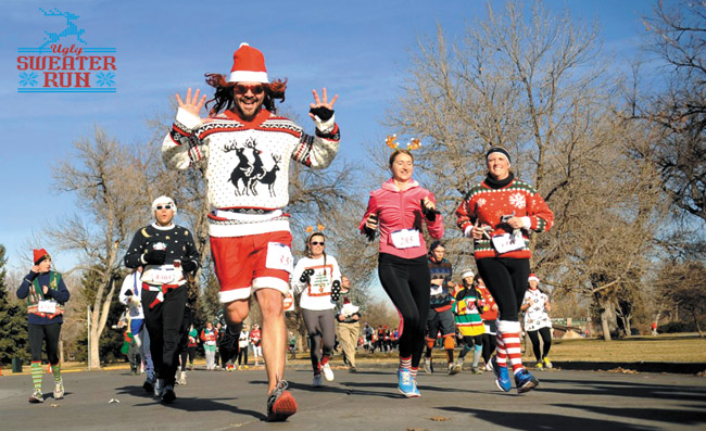 Put on your favorite ‘ugly’ sweater and run! | Photo courtesy The Ugly Sweater Run
