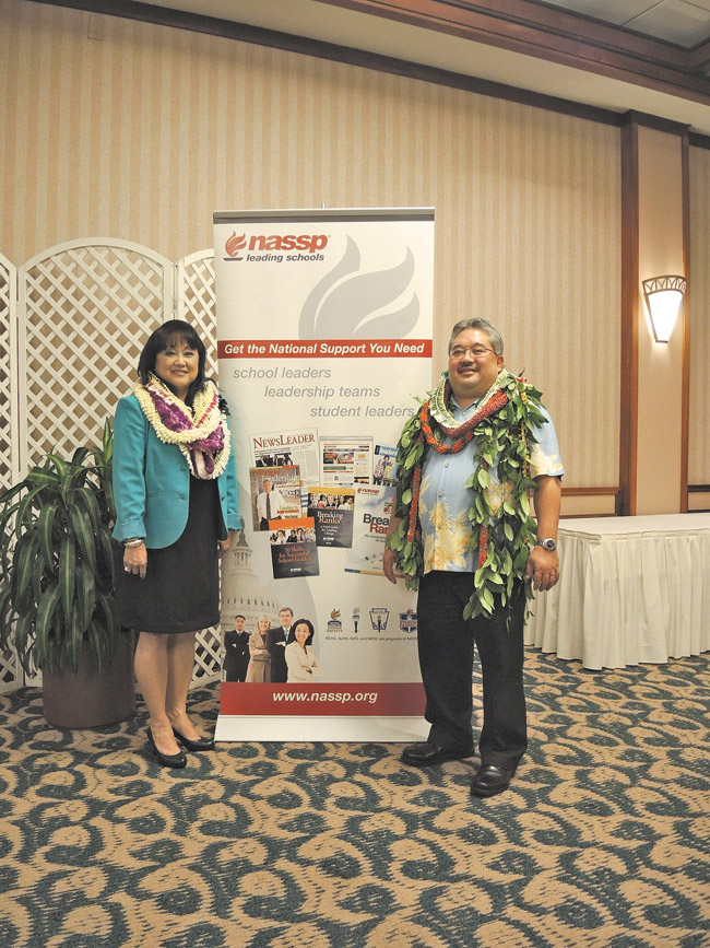 Elynne Chung and Keith Hayashi are two of Hawaii's best principals. Department of Education photo. 