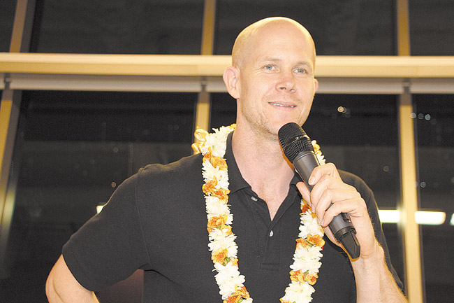 Tyler Crowley was the guest speaker at an event hosted by the Honolulu chapter of Founder Institute | Christina O'Connor photo