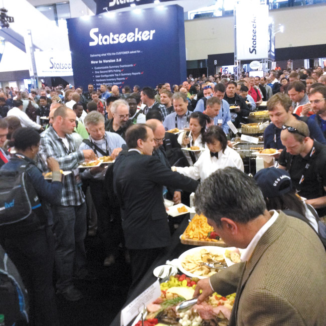 Attendees enjoy customer appreciation night at the 25th annual Cisco Live! Alison Young photo