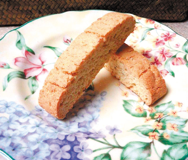 Biscotti pair perfectly with a cup of tea or coffee DIANA HELFAND PHOTO 
