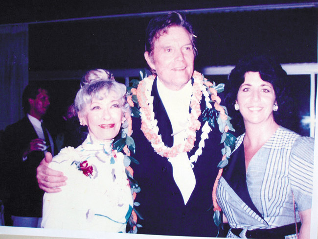 Marie and Jack Lord remained close to Margaret Doversola (right) throughout their lives.  PHOTO COURTESY MARGARET DOVERSOLA ARCHIVES 