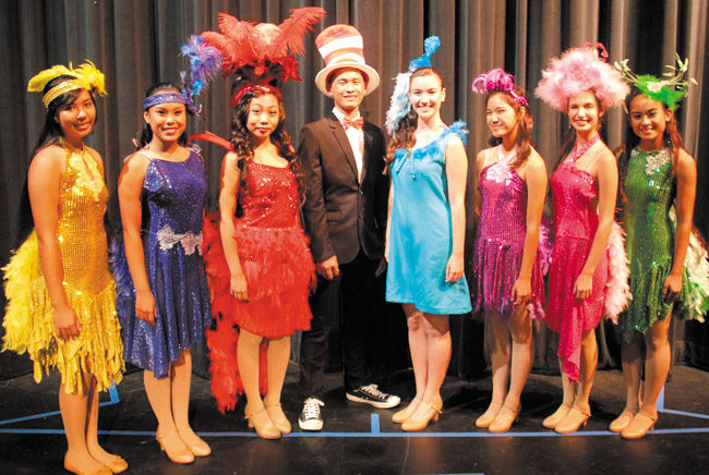 Sacred Hearts Academy's 'Seussical Jr.' features (from left) Tiani Quon, Alyssa Ablao, Megan Garcia, Brian Regala, Maya Waldrep, Kaysey Siobal, Alana Glaser and Angelyn Tabalba. Photo from Hayley Matson-Mathes.
