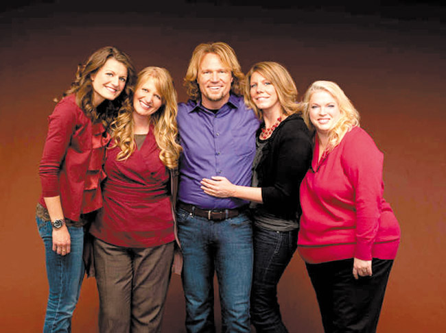 Kody Brown and his four ‘Sister Wives' from the TLC network reality show PHOTO FROM BOB JONES