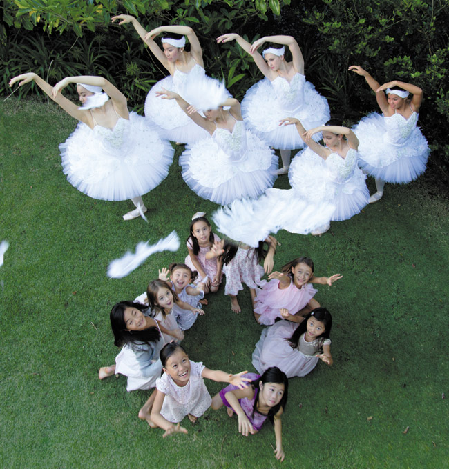 Students of Honolulu Classical Ballet present a modern twist on ‘Swan Lake.' PHOTO BY AYA DUONG
