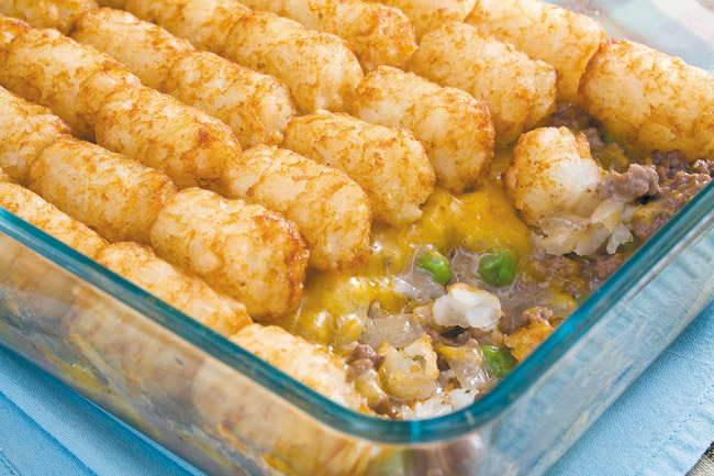 Tater Tots Casserole  PHOTO FROM COOKING HAWAIIAN STYLE