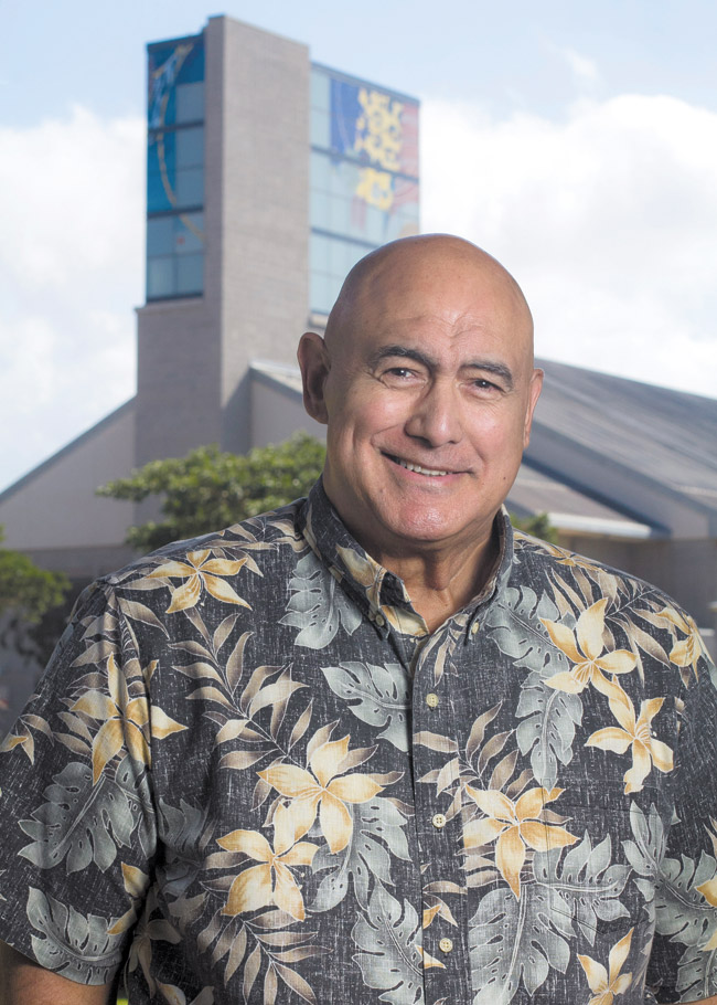 The ‘Rock' behind University of Hawaii-West Oahu, chancellor Rockne Freitas PHOTO COURTESY UHWO