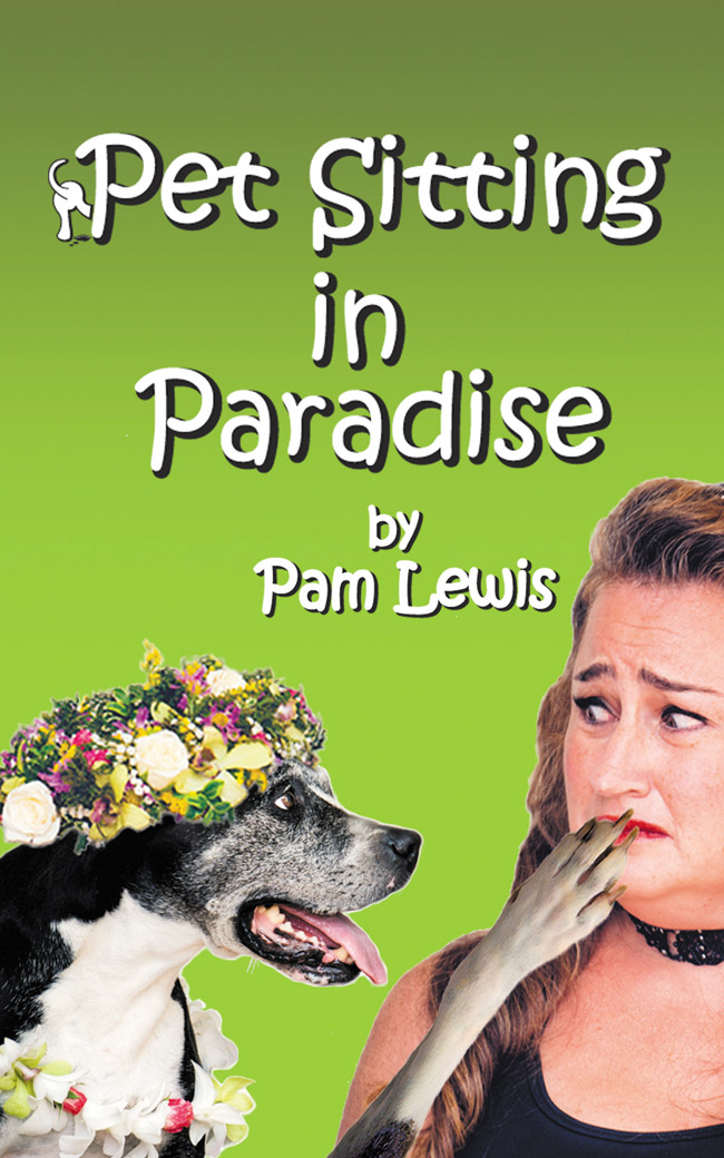 Kailua resident Pam Lewis shown on the cover of her new book with a favorite client. Photo from Pam Lewis. 
