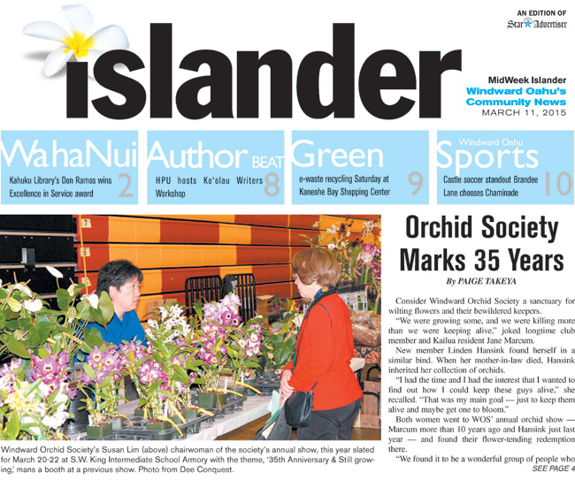 Orchid Society Marks 35 Years