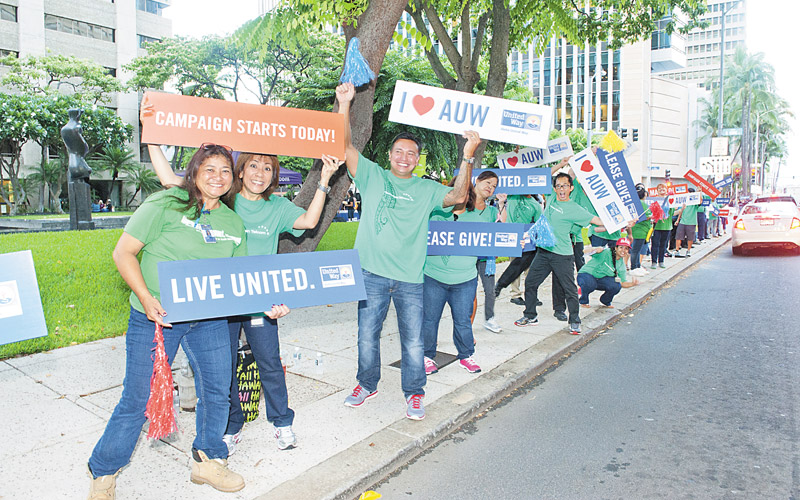 AUW's annual campaign launched last Friday at Bishop Square NATHALIE WALKER PHOTOS 