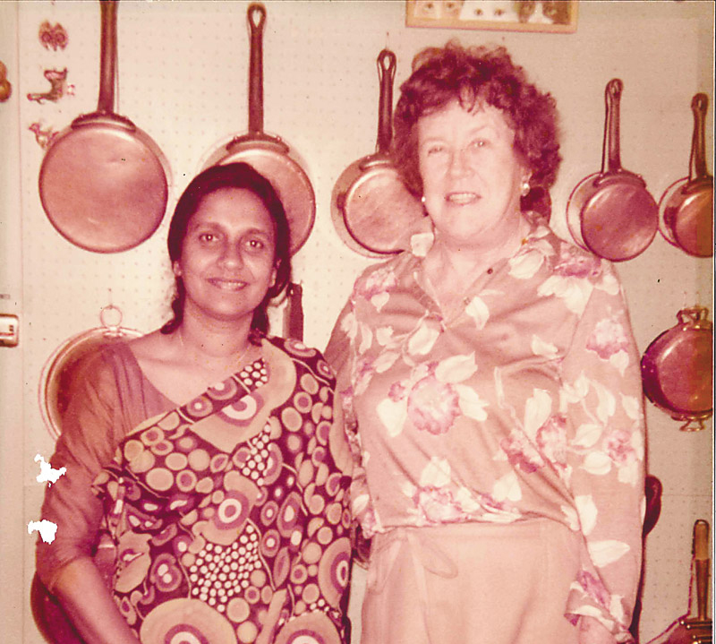 A personal lunch guest of Julia Child in Cambridge, circa 1980 PHOTOS COURTESY OF KUSUMA COORAY