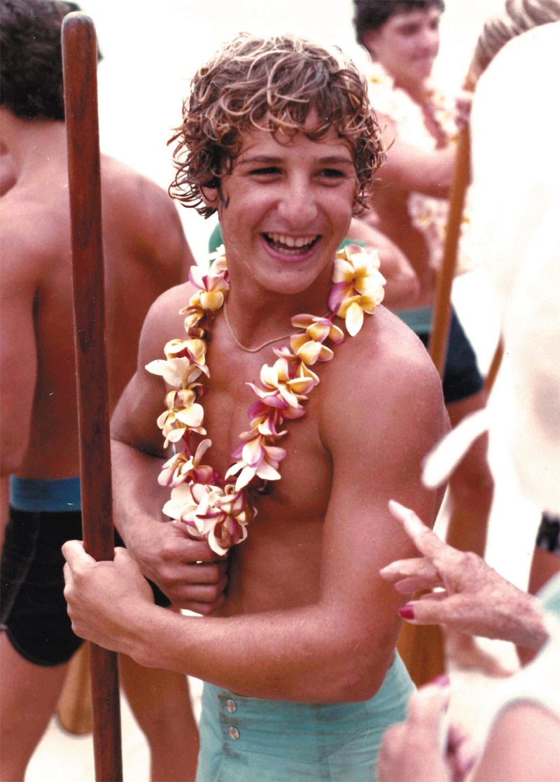 Jim Foti at the 1982 Kailua regatta boys 16. He won first place 