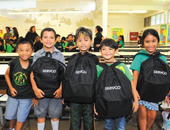 Servco Distributes Backpacks To Keiki